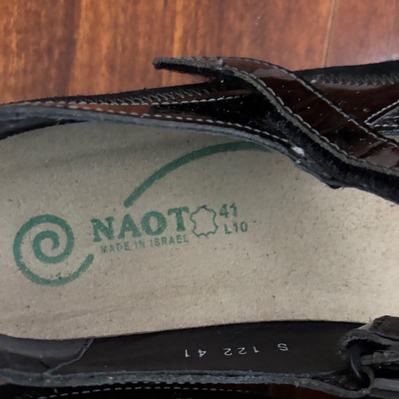 Naot Elegant Black Strap Shoes - Picture 4 of 5